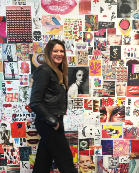 Image may contain Arantxa Santamaria Isabeli Fontana Bridget Hall Clothing Coat Jacket Art Collage Face and Head